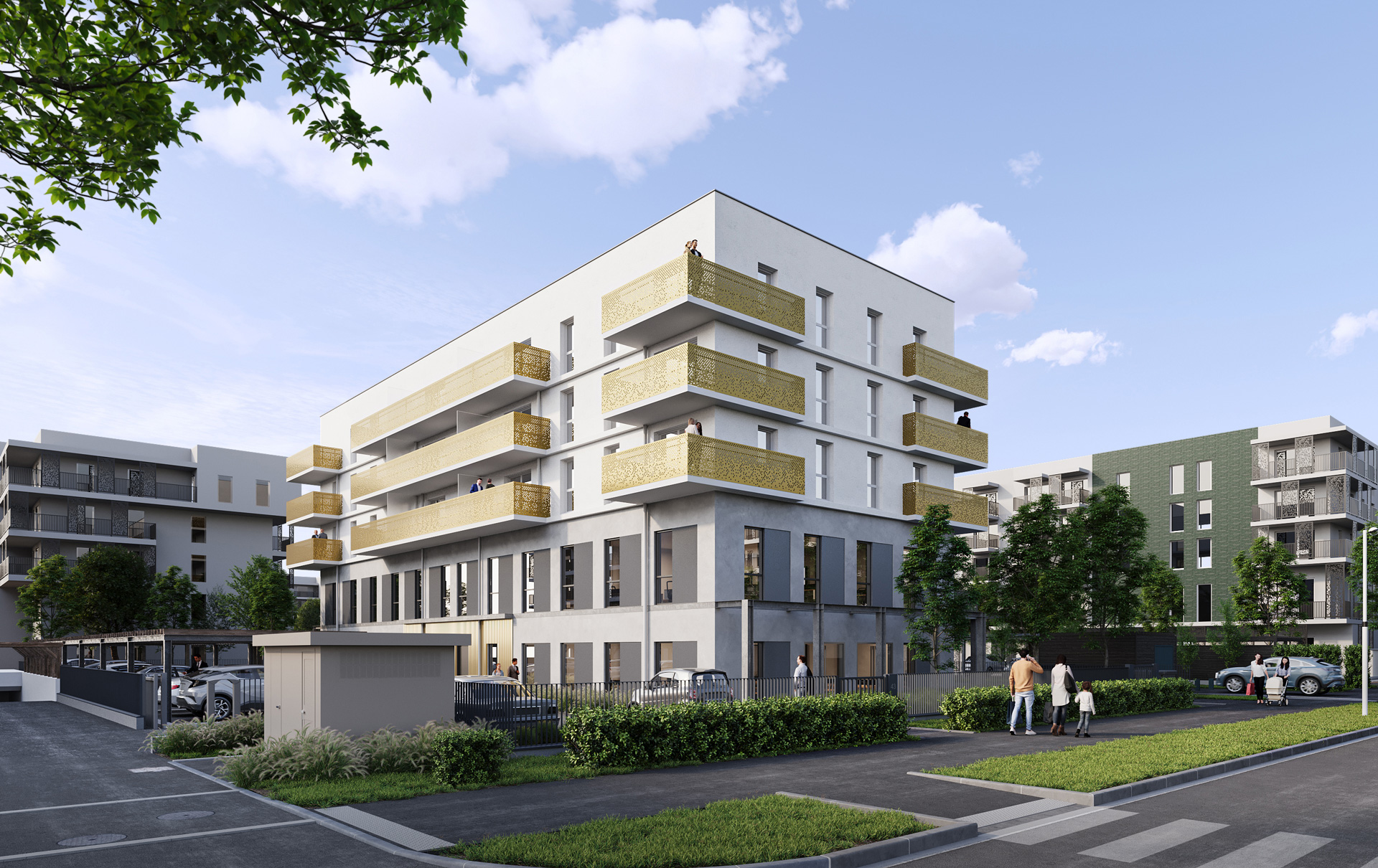 Bâtiment Lieusaint - vue 1
