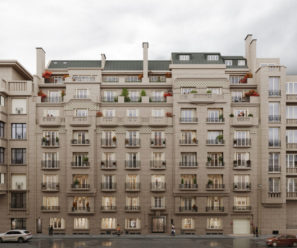 Façade logements à Paris Université