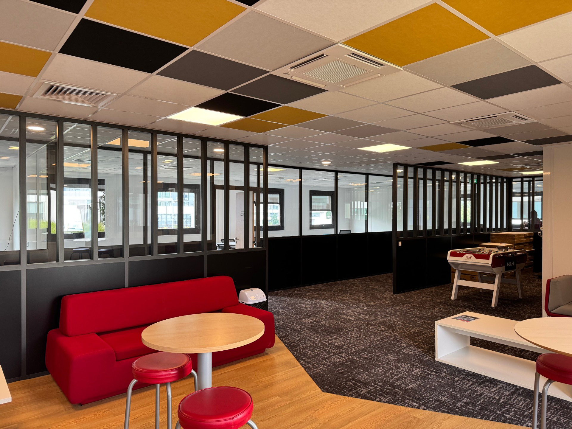 Salle de pause des bureaux KIA de Colombes