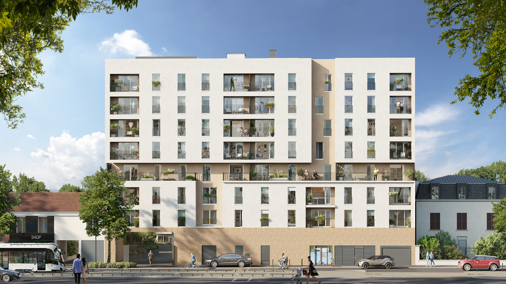 Vue 3D d'un batiment de pierrefite sur seine